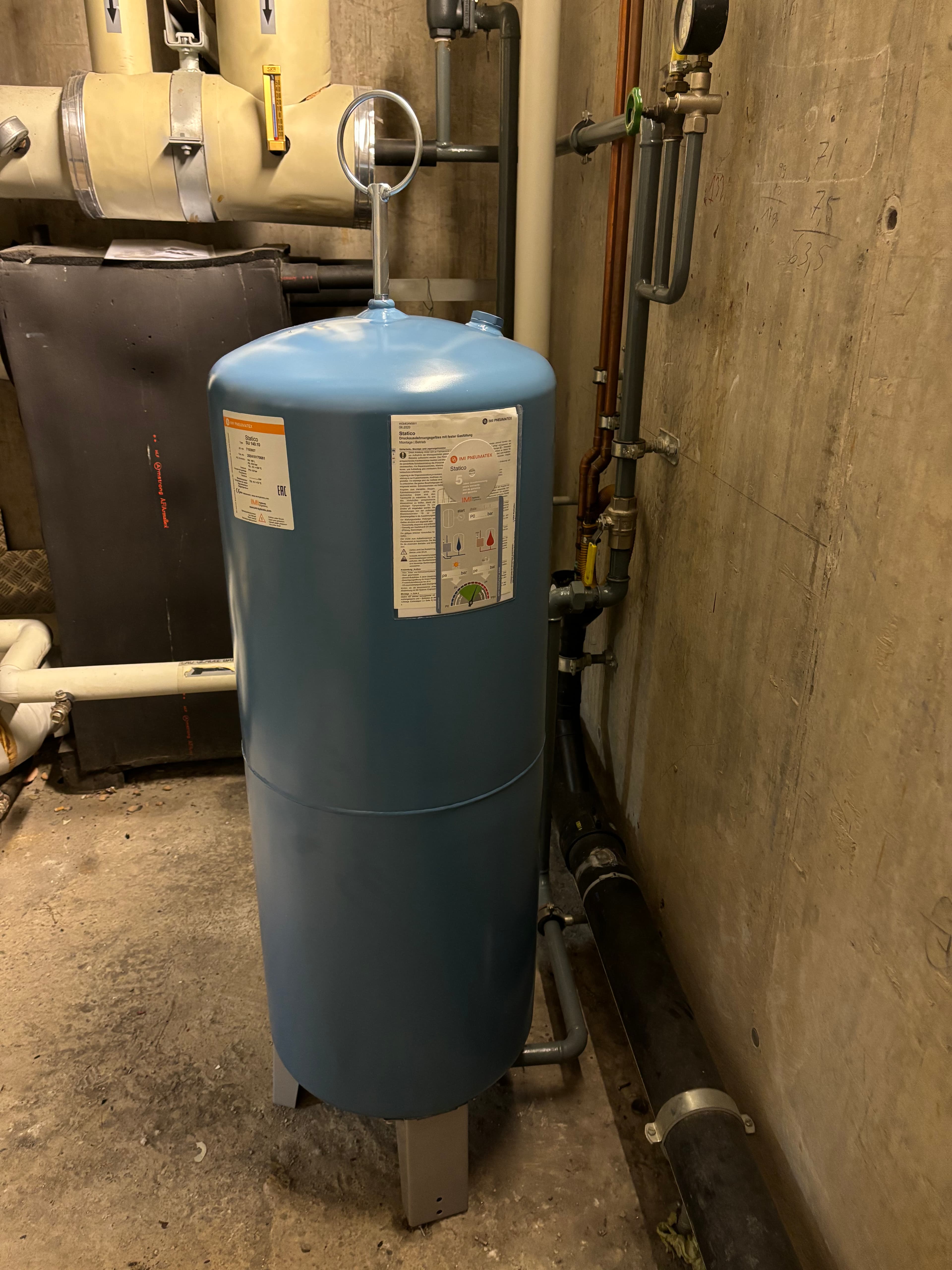 Installation de chauffage centrale