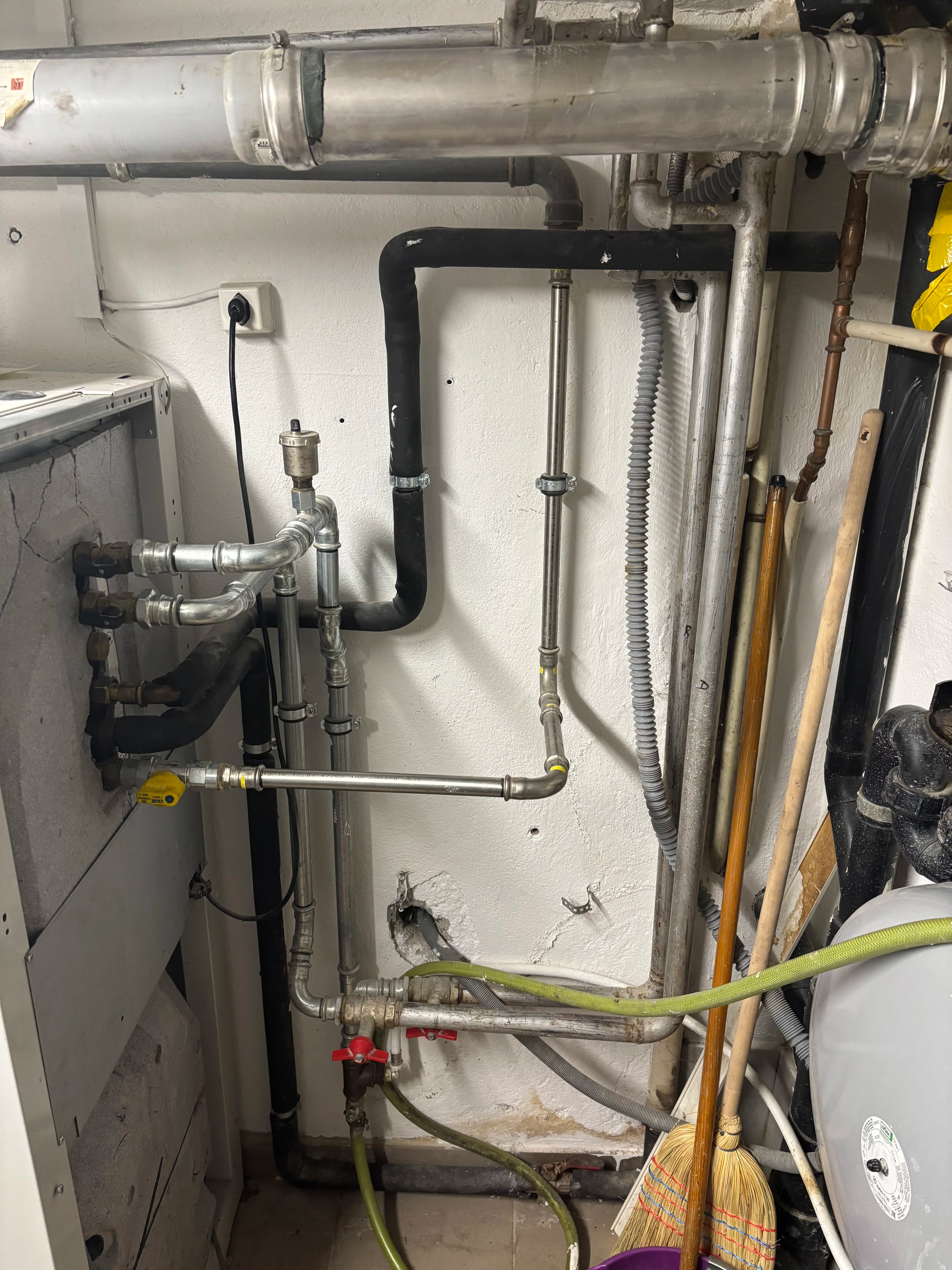 Installation de chauffage centrale